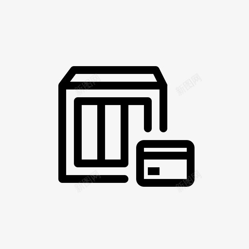 付款卡方法图标svg_新图网 https://ixintu.com 付款 包裹 卡 方法 运输物流