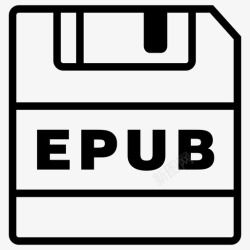 Epub保存epub文件epub扩展名图标高清图片