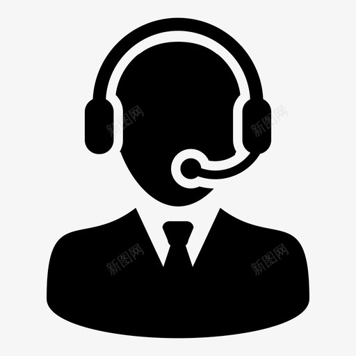 客户服务呼叫中心耳机图标svg_新图网 https://ixintu.com man 呼叫中心 客户支持 客户服务 帮助热线 帮助热线矢量图标 支持 服务 耳机