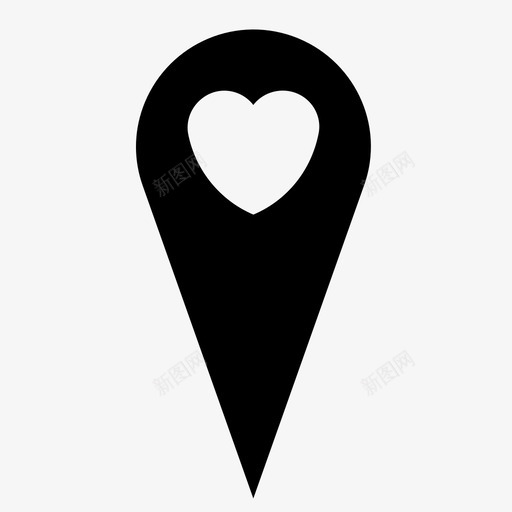 地图针爱情婚姻图标svg_新图网 https://ixintu.com 地图针 婚姻 情人节 浪漫 激情 爱情