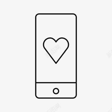 iphone心脏设备收藏夹图标图标