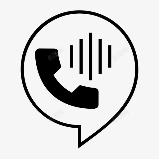 打电话聊天拨号图标svg_新图网 https://ixintu.com 打电话 拨号 聊天