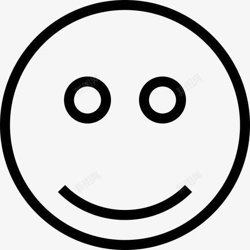微笑表情感觉图标svg_新图网 https://ixintu.com ios网络用户界面线图标 喜欢 微笑 快乐 感觉 表情