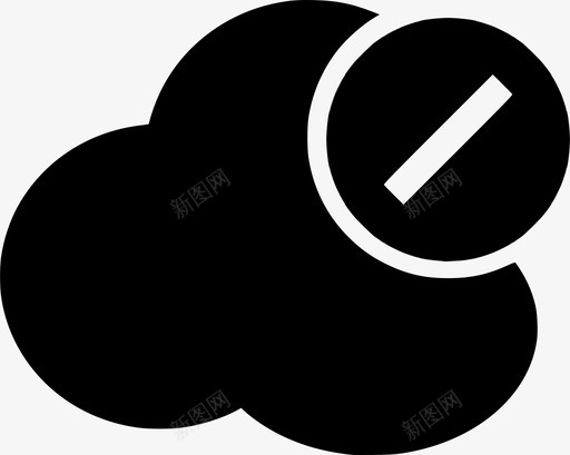 云禁令远程服务器图标svg_新图网 https://ixintu.com 云服务器 云禁令 服务器 禁止云 远程