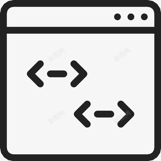 窗口代码编码图标svg_新图网 https://ixintu.com html 代码 窗口 编码 编程