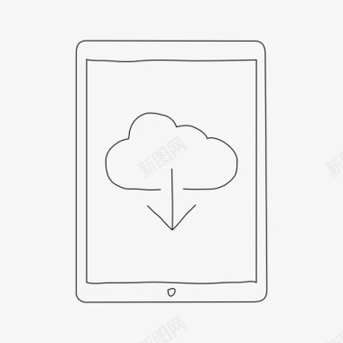 ipad云服务器云服务器设备图标图标
