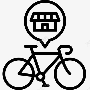 自行车经销商自行车销售图标图标