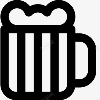 啤酒品脱酒精饮料图标图标
