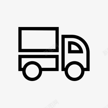 卡车货车送货车图标图标