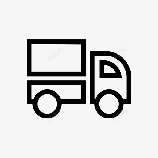 卡车货车送货车图标svg_新图网 https://ixintu.com 卡车 物流车 货车 送货车