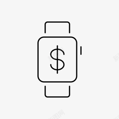 苹果手表钱苹果手表设备图标图标