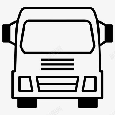 卡车送货卡车物流图标图标