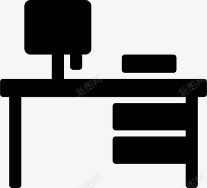 工作台书桌文件图标图标