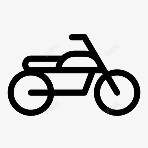 摩托车自行车滑板车图标svg_新图网 https://ixintu.com 摩托车 滑板车 自行车 运输 运输轮廓图标集