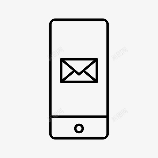 iphone消息联系人设备图标svg_新图网 https://ixintu.com iphone消息 屏幕 联系人 设备