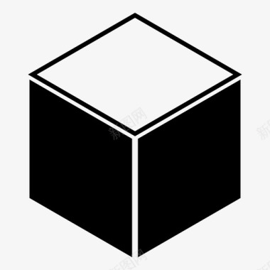 盒子立方体打开图标图标