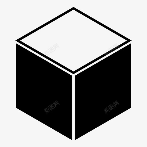 盒子立方体打开图标svg_新图网 https://ixintu.com 包装 商店 打开 界面 盒子 立方体
