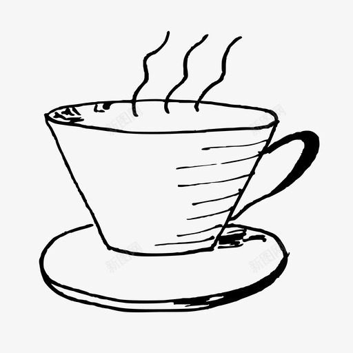 采购产品杯子咖啡杯子和碟子图标svg_新图网 https://ixintu.com 咖啡 手绘 收集我的父母 杯子和碟子 茶 茶杯 采购产品杯子