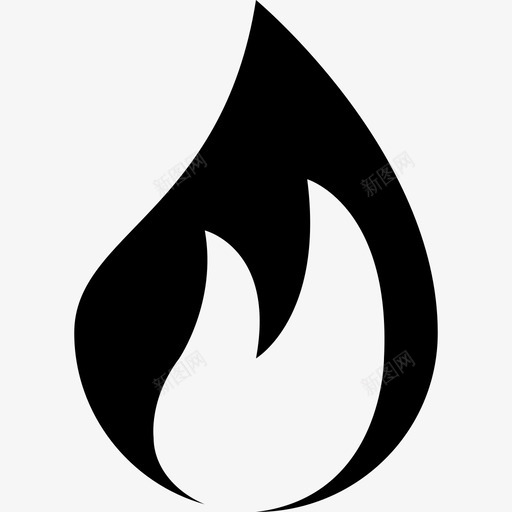 火焰点火炎症图标svg_新图网 https://ixintu.com web和ui图标 气体标志 火焰 炎症 点火