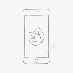 铺满屏幕叶子iphone叶子设备自然图标高清图片