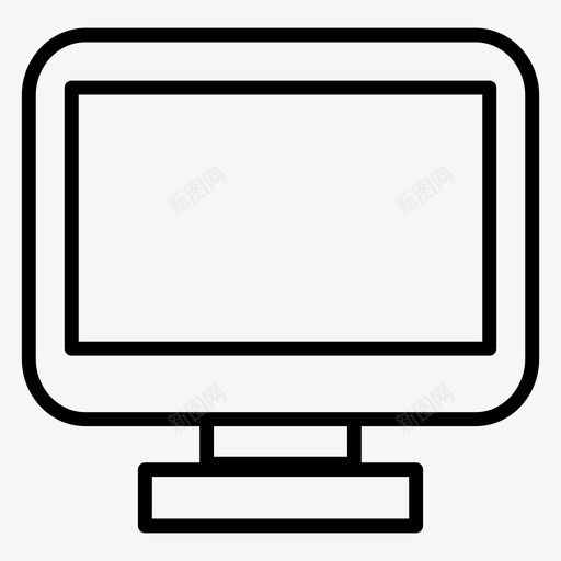 监视器显示器屏幕图标svg_新图网 https://ixintu.com 屏幕 显示器 监视器