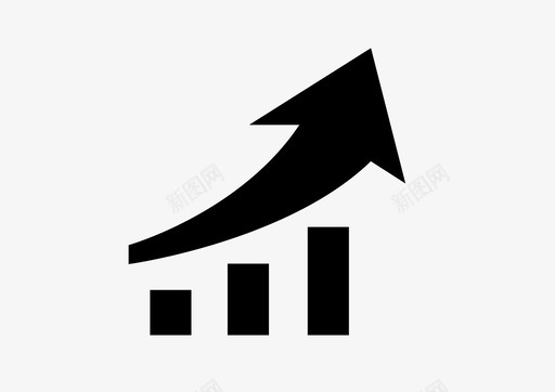 增长业务图表图标svg_新图网 https://ixintu.com 上升 业务 图表 增长