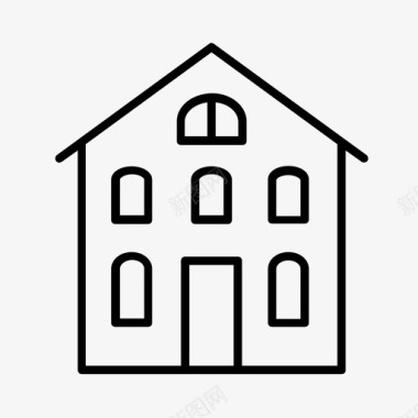 房屋财产房地产图标图标