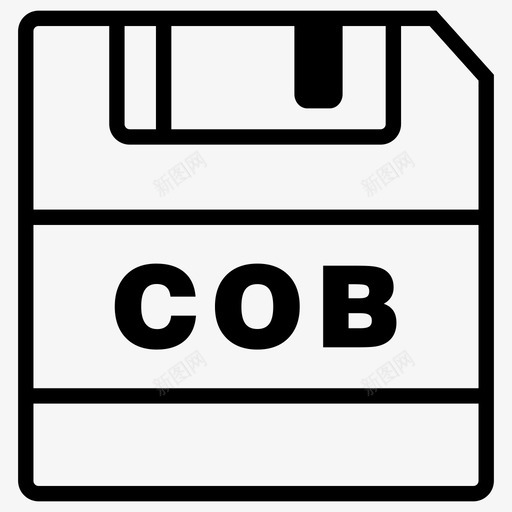 savecob文件cob扩展名图标svg_新图网 https://ixintu.com cob扩展名 savecob 保存图标 文件