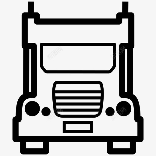 卡车送货卡车物流图标svg_新图网 https://ixintu.com 卡车 卡车运输 物流 车辆 运输 送货卡车