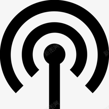 无线网络信号塔wifi图标图标