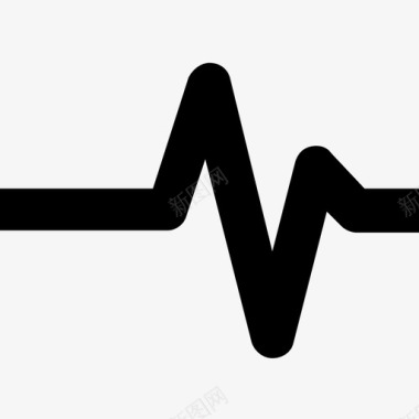 心跳生命线脉动图标图标