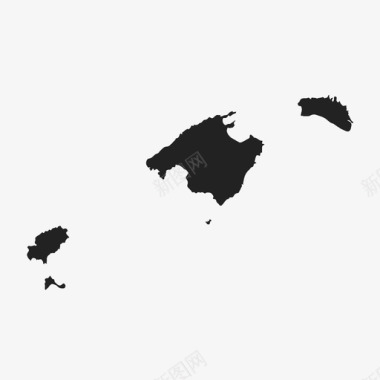 巴利阿里群岛社区地图图标图标