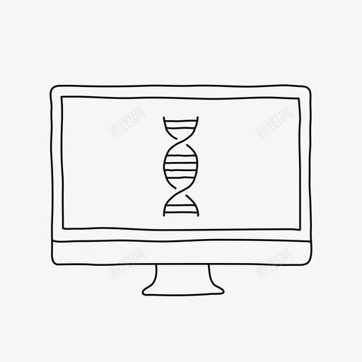 桌面dna设备遗传学图标svg_新图网 https://ixintu.com 屏幕 桌面dna 设备 遗传学