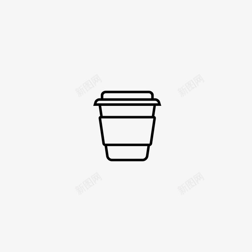 咖啡杯一次性杯纸杯图标svg_新图网 https://ixintu.com capp 一次性杯 咖啡杯 外卖咖啡 纸杯