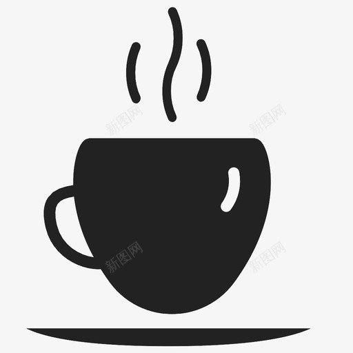 咖啡杯热的杯子图标svg_新图网 https://ixintu.com 咖啡杯 杯子 热的 茶杯
