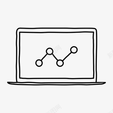 笔记本电脑分析设备屏幕图标图标