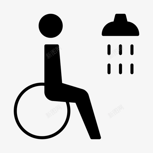 卫生间标志卫生间残疾人图标svg_新图网 https://ixintu.com 卫生间 卫生间标志 实心 残疾人 轮椅