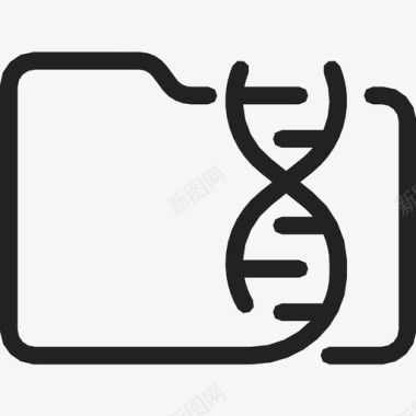 文件夹生物技术dna图标图标