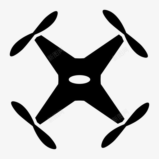 无人机空中飞行图标svg_新图网 https://ixintu.com 无人机 玩具 直升机 空中 飞行