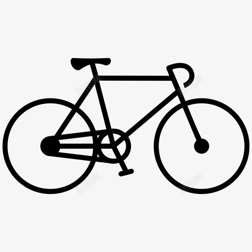 自行车自行车手固定齿轮图标svg_新图网 https://ixintu.com 固定齿轮 自行车 自行车手 轮子