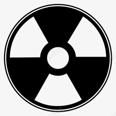 辐射原子辐射标志图标图标