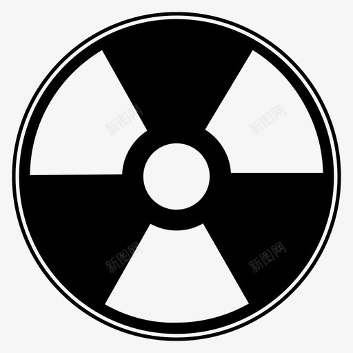 辐射原子辐射标志图标svg_新图网 https://ixintu.com 原子 放射性 有毒 辐射 辐射标志