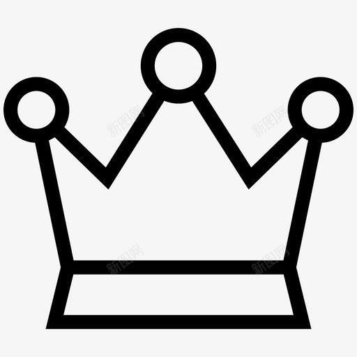 premiumcrownoptimization图标svg_新图网 https://ixintu.com crown ios网络用户界面线图标 optimization premium princes royal winner