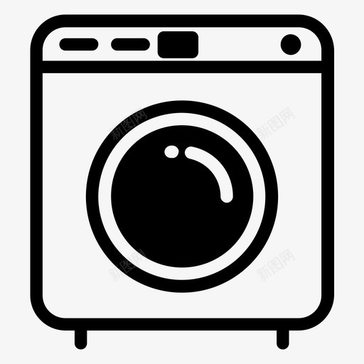洗衣机衣物干洗图标svg_新图网 https://ixintu.com 干洗 洗衣 洗衣机 衣物