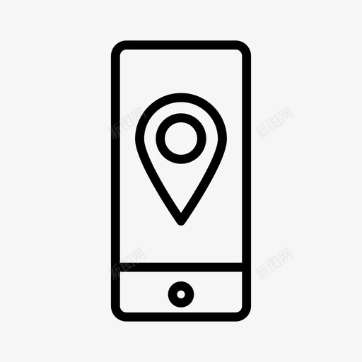 iphone方向设备地图图标svg_新图网 https://ixintu.com iphone方向 地图 屏幕 设备