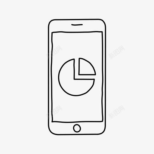 iphone饼图分析设备图标svg_新图网 https://ixintu.com iphone饼图 分析 屏幕 设备 饼图