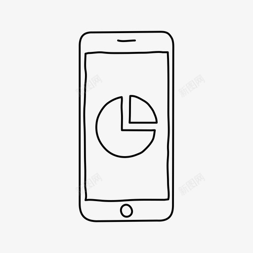iphone饼图分析设备图标svg_新图网 https://ixintu.com iphone饼图 分析 屏幕 设备 饼图