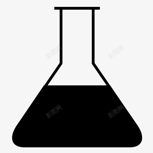 锥形烧瓶烧杯化学图标svg_新图网 https://ixintu.com 化学 实验 测量 烧杯 科学 锥形烧瓶