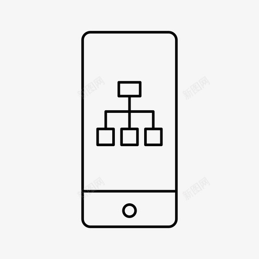 iphone网站地图图表设备图标svg_新图网 https://ixintu.com iphone网站地图 图表 屏幕 设备