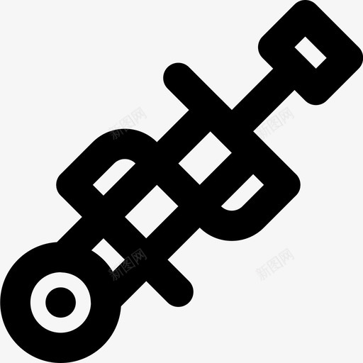 减震器汽车零件图标svg_新图网 https://ixintu.com smashicons汽车零件md轮廓 减震器 汽车 车辆 零件